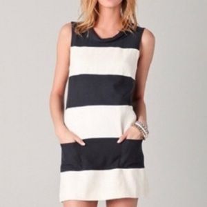 Rachel Zoe Navy Blue Stripe Mini Dress - 8